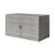 Gardeon Wicker Outdoor Storage Cabinet - UV-Resistant, 88 Gal Capacity, Steel Frame, 2-in-1 Design, 110.5x60x63