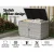 Gardeon Wicker Outdoor Storage Cabinet - UV-Resistant, 88 Gal Capacity, Steel Frame, 2-in-1 Design, 110.5x60x63