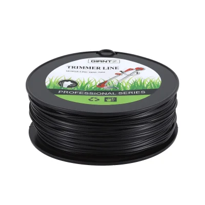 Giantz 100M 3.0mm Star Nylon Whipper Snipper Trimmer Line Cord Black PA6 Durable Heat & Break Resistant