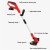 Giantz 20V Cordless Line Trimmer, Lightweight Grass Whipper, Telescopic, 250mm Cutting Width, Bonus Spool Included