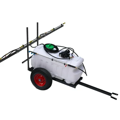 Giantz 100L Weed Sprayer Trailer with 3M Boom, 100PSI Pump, Handheld Nozzle, Foldable Design, Rustproof Frame, 4