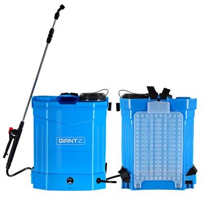Giantz 16L Electric Weed Sprayer Backpack – Stainless Steel Lance, 4 Nozzles, 12V Battery, Garden & Farm Use