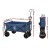 Gardeon 120kg Folding Garden Cart: Durable Steel & 600D Polyester Wagon with 360° Wheels for Camping & Beach