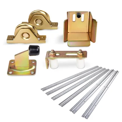 Ul-Tech Sliding Gate Hardware Kit - Galvanised Steel, 6m U Groove Track, Adjustable for DIY Door Maintenance & Install