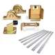 Ul-Tech Sliding Gate Hardware Kit - Galvanised Steel, 6m U Groove Track, Adjustable for DIY Door Maintenance & Install