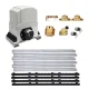 LockMaster Electric Sliding Gate Opener 1200KG, Ultra-Quiet, Galvanised Steel, 4M Rail, Remote & Hardware Kit Included