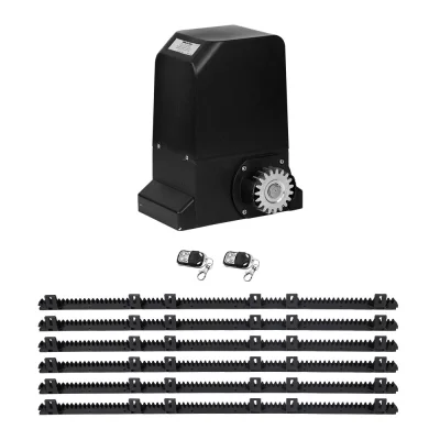 LockMaster Automatic Sliding Gate Opener Kit, 6M Rail, 1000KG Capacity, Rust-Resistant Steel Gear, Quiet Operation