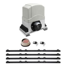 LockMaster Automatic Sliding Gate Opener Kit, 4M, 1200KG Capacity, Wireless Keypad, Quiet Motor, Easy Installation
