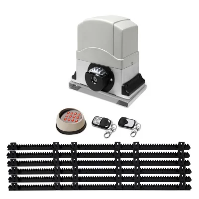 Ul-TECH 1200KG Automatic Sliding Gate Opener Kit with 6M Rail, Wireless Keypad, Remote Controllers, and 450W Motor