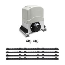 LockMaster 1200KG Electric Sliding Gate Opener, 4M Length, 450W Motor, Auto-Close, Safety Features, 3 Remotes