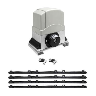 LockMaster 1200KG Electric Sliding Gate Opener, 4M Length, 450W Motor, Auto-Close, Safety Features, 3 Remotes