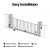 LockMaster 800KG Electric Sliding Gate Opener Kit - 6M, Auto-Close, Safety Reverse, 3 Remotes, Weather Resistant