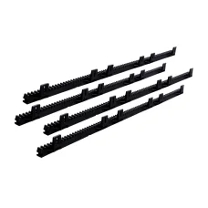 LockMaster Heavy Duty Sliding Gate Opener Rack Kit - 4x1M Nylon-Reinforced Steel Core, Ultra-Quiet, Black, Easy Install
