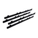 LockMaster Heavy Duty Sliding Gate Opener Rack Kit - 4x1M Nylon-Reinforced Steel Core, Ultra-Quiet, Black, Easy Install
