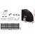 LockMaster Solar-Powered Automatic Sliding Gate Opener Kit, 600KG Capacity, 6M Length, 10W Solar Panel, 3 Remotes