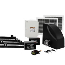 LockMaster 600KG Solar Sliding Gate Opener Kit – 6m Length, 20W Solar, Safety Features, 3 Remotes, Eco-Friendly