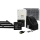 LockMaster 40W Solar Sliding Gate Opener Kit, 600KG Capacity, 6M Length, Gentle Start/Stop, Auto-Close, 3 Remotes