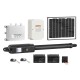LockMaster 600KG Single Swing Gate Opener with 10W Solar Panel, 24V System, Remote Controls, Emergency Release Key