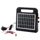 Giantz 5km Solar Electric Fence Energiser, 0.3J, IPX6 Water-Resistant, 7KV Output, 6V Battery, Easy
