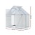 Green Fingers Aluminium Polycarbonate Greenhouse 1.3x1.9x2.0m Premium Garden Shed with Lockable Door & Gutter System