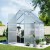 Green Fingers Aluminium Polycarbonate Greenhouse 1.3x1.9x2.0m Premium Garden Shed with Lockable Door & Gutter System