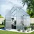 Green Fingers Aluminium Polycarbonate Greenhouse 1.3x1.9x2.0m Premium Garden Shed with Lockable Door & Gutter System