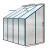 Greenfingers Lean-to Aluminium Greenhouse 2.52x1.27x2.13M | UV-Resistant Polycarbonate | Rust-Resistant Frame