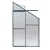 Greenfingers Lean-to Aluminium Greenhouse 2.52x1.27x2.13M | UV-Resistant Polycarbonate | Rust-Resistant Frame