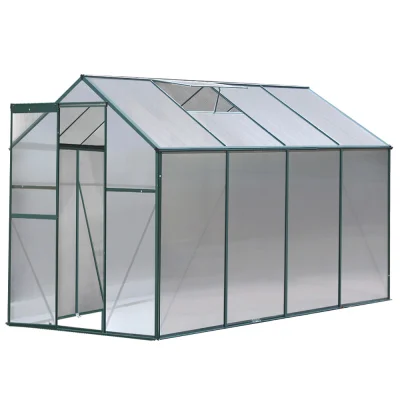 Greenfingers Aluminium Greenhouse 2.52x1.9x1.83M - Durable Polycarbonate Panels, UV-Resistant, Easy Assembly, 8.81