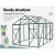 Greenfingers Aluminium Greenhouse 2.52x1.9x1.83M - Durable Polycarbonate Panels, UV-Resistant, Easy Assembly, 8.81