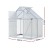 Green Fingers Aluminium Polycarbonate Greenhouse 3.1m x 1.9m x 2.0m with Lockable Door and Gutter System