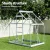 Green Fingers Aluminium Polycarbonate Greenhouse 3.1m x 1.9m x 2.0m with Lockable Door and Gutter System