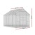 Greenfingers Aluminium Greenhouse 2.42x2.5x2.26M - UV-Resistant Panels, Double Doors, Adjustable Vents, Easy Assembly Greenfingers Aluminium Greenhouse 2.42x2.5x2.26M - UV-Resistant Panels, Double Doors, Adjustable Vents, Easy Assembly