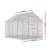 Greenfingers Aluminium Greenhouse 2.42x2.5x2.26M - UV-Resistant Panels, Double Doors, Adjustable Vents, Easy Assembly
