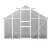 Greenfingers 3x2.5x1.95M Aluminium Polycarbonate Greenhouse with Twin-Wall Panels, Lockable Door, and Gutter System