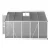 Greenfingers 3x2.5x1.95M Aluminium Polycarbonate Greenhouse with Twin-Wall Panels, Lockable Door, and Gutter System