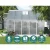 Greenfingers 3x2.5x2.26M Aluminium Greenhouse with Double Doors, UV-Resistant Panels, Ventilation, and Gutter System