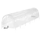 Green Fingers Mini Greenhouse Tunnel 300x45x30cm - Clear PVC & Steel Frame for Frost Protection & Healthy Plant Growth
