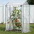 Green Fingers Mini Greenhouse 1.0x0.8x1.5M PE Cover, Steel Frame, Roll-Up Zipper Door, Weatherproof Plant Shelter