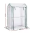 Green Fingers Mini Greenhouse 1.0x0.8x1.5M PE Cover, Steel Frame, Roll-Up Zipper Door, Weatherproof Plant Shelter