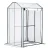 Green Fingers Mini Greenhouse 1.0x0.8x1.5M PE Cover, Steel Frame, Roll-Up Zipper Door, Weatherproof Plant Shelter