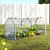 Green Fingers Mini Greenhouse 1.2x0.5x0.6m PE Cover, Zippered Roll-Up Door, Weather-Proof, Tear-Resistant,