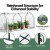 Green Fingers Mini Greenhouse 1.2x0.5x0.6m PE Cover, Zippered Roll-Up Door, Weather-Proof, Tear-Resistant,