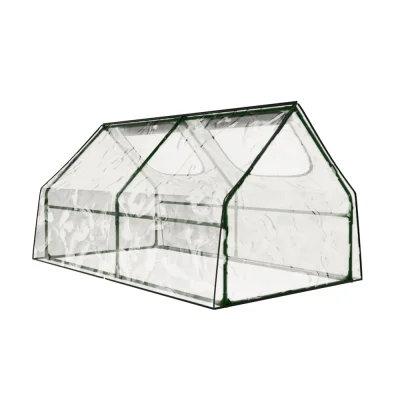 Green Fingers 1.8x0.9M Mini Greenhouse Raised Garden Bed with PVC Cover, Weatherproof, Easy Setup, 1-Year Warranty Green Fingers 1.8x0.9M Mini Greenhouse Raised Garden Bed with PVC Cover, Weatherproof, Easy Setup, 1-Year Warranty