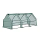 Green Fingers Mini Greenhouse 240x90x90cm - Sturdy Steel Frame & Weather-Resistant PE Cover for Year-Round Plant Growth
