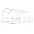 Greenfingers 4x3x2M Walk-In Tunnel Greenhouse with Durable PE Cover, Steel Frame, 8 Ventilated Windows, Easy Setup