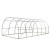 Greenfingers 6x3x2M Walk-In Greenhouse Tunnel | Durable PE Cover, Steel Frame, 12 Ventilation Windows, Roll-Up Door