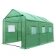 Greenfingers 3.5x2x2M Walk-In Greenhouse Tunnel - Sturdy Steel Frame, PE Cover, 6 Vent Windows, Easy Tool-Free Setup