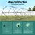 Greenfingers 9x3x2M Walk-In Greenhouse Tunnel - Sturdy Steel Frame, UV-Resistant PE Cover, 12 Vent Windows, Easy Setup