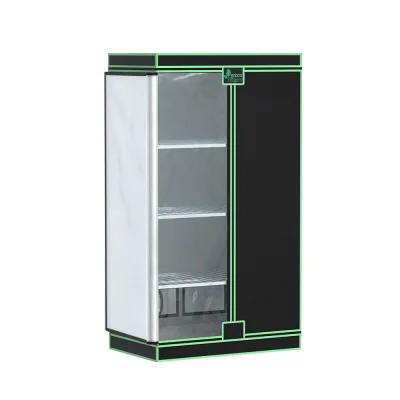 Greenfingers Hydroponics Grow Tent 100x60x180cm, 4-Tier Mylar, Steel Frame, Transparent Door, for Indoor Plant Growth